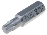 Screwdriver bit Torx TX25, 25mm