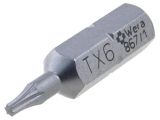 Screwdriver bit Torx TX06, 25mm 125114