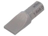 Screwdriver bit flat 8.0x1.6mm, 25mm 125146