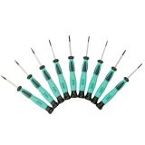 Screwdriver set, watchmaker, vanadium steel, 9 pieces, SD-0839, PRO'S KIT