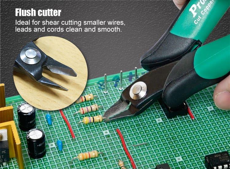 Cutting pliers, 135mm, high carbon steel, PM-30D, PRO'S KIT