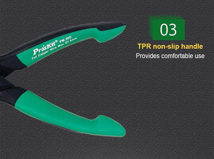 Cutting pliers, 135mm, high carbon steel, PM-30D, PRO'S KIT