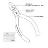 Cutting pliers, 125mm, steel, 8PK-905A, PRO'S KIT - 2