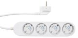 Wi-fi smart power strip, 4 sockets, 16A, 230VAC, white, Shelly, 070564