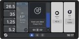 Wi-Fi Smart, 5A, 240VAC, touch display, black, Shelly Wall Display X2i, 072766