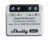 Wi-Fi Smart електромер, 240VAC, Shelly PM Mini Gen3, монофазен, 261613