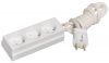 Socket-outlet 3 way with plug 2m