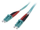 Fiber patch cord, LC/UPC, LC/UPC, duplex, OM3, blue, DIGITUS, 2m