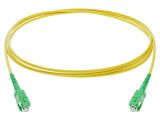 Fiber patch cord, SC/APC, SC/APC, simplex, OS2, yellow, FIBRAIN, 5m