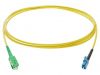 Fiber patch cord, LC/UPC, SC/APC, duplex, OS2, yellow, FIBRAIN