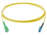 Fiber patch cord, LC/UPC, SC/APC, duplex, OS2, yellow, FIBRAIN, 1m