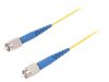 Fiber patch cord, FC/UPC, FC/UPC, simplex, OS2, yellow, FIBRAIN