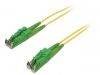 Fiber patch cord, E2/APC, E2/APC, duplex, OS2, yellow, FIBRAIN