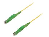Fiber patch cord, E2/APC, E2/APC, simplex, OS2, yellow, FIBRAIN, 1m