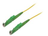 Fiber patch cord, E2/APC, E2/APC, simplex, OS2, yellow, FIBRAIN, 5m