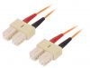 Fiber patch cord, SC/UPC, SC/UPC, duplex, OM1, orange, LAPP kabel