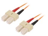 Оптична пач корда, SC/UPC, SC/UPC, duplex, OM1, оранжев, LAPP kabel, 2m