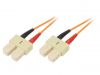 Fiber patch cord, SC/UPC, SC/UPC, duplex, OM2, orange, LAPP kabel