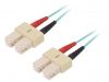 Fiber patch cord, SC/UPC, SC/UPC, duplex, OM3, blue, LAPP kabel
