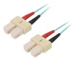 Fiber patch cord, SC/UPC, SC/UPC, duplex, OM3, blue, LAPP kabel, 2m