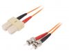 Оптична пач корда, SC/UPC, ST/UPC, duplex, OM1, оранжев, LAPP kabel