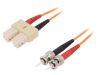 Fiber patch cord, SC/UPC, ST/UPC, duplex, OM2, orange, LAPP kabel
