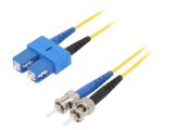Fiber patch cord, SC/UPC, ST/UPC, duplex, OS2, yellow, LAPP kabel, 2m