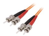 Fiber patch cord, ST/UPC, ST/UPC, duplex, OM2, orange, LAPP kabel, 2m