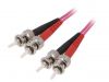 Fiber patch cord, ST/UPC, ST/UPC, duplex, OM4, purple, LAPP kabel