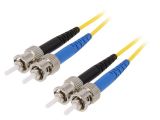 Оптична пач корда, ST/UPC, ST/UPC, duplex, OS2, жълт, LAPP kabel, 2m