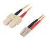 Fiber patch cord, LC/UPC, SC/UPC, duplex, OM1, orange, LAPP kabel