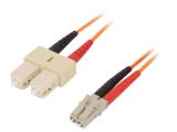 Оптична пач корда, LC/UPC, SC/UPC, duplex, OM1, оранжев, LAPP kabel, 2m