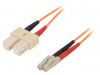 Fiber patch cord, LC/UPC, SC/UPC, duplex, OM2, orange, LAPP kabel