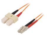 Оптична пач корда, LC/UPC, SC/UPC, duplex, OM2, оранжев, LAPP kabel, 2m