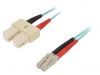 Fiber patch cord, LC/UPC, SC/UPC, duplex, OM3, blue, LAPP kabel