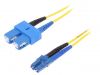 Fiber patch cord, LC/UPC, SC/UPC, duplex, OS2, yellow, LAPP kabel