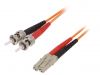 Fiber patch cord, LC/UPC, ST/UPC, duplex, OM1, orange, LAPP kabel