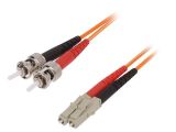 Fiber patch cord, LC/UPC, ST/UPC, duplex, OM1, orange, LAPP kabel, 2m