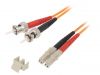 Fiber patch cord, LC/UPC, ST/UPC, duplex, OM2, orange, LAPP kabel