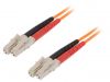 Fiber patch cord, LC/UPC, LC/UPC, duplex, OM1, orange, LAPP kabel