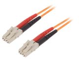 Fiber patch cord, LC/UPC, LC/UPC, duplex, OM2, orange, LAPP kabel, 2m