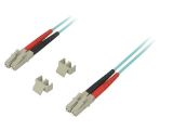 Fiber patch cord, LC/UPC, LC/UPC, duplex, OM3, blue, LAPP kabel, 2m