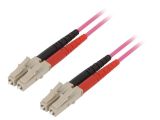 Оптична пач корда, LC/UPC, LC/UPC, duplex, OM4, лилав, LAPP kabel, 2m
