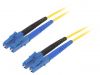 Fiber patch cord, LC/UPC, LC/UPC, duplex, OS2, yellow, LAPP kabel