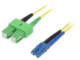 Оптична пач корда, LC/UPC, SC/APC, duplex, OS2, жълт, LAPP kabel, 2m