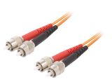 Оптична пач корда, FC/UPC, FC/UPC, duplex, OM1, оранжев, LAPP kabel, 2m