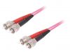 Fiber patch cord, FC/UPC, FC/UPC, duplex, OM4, purple, LAPP kabel