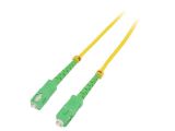 Fiber patch cord, SC/APC, SC/APC, simplex, OS2, yellow, QOLTEC, 1m