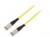Fiber patch cord, FC/UPC, FC/UPC, simplex, OS2, yellow, QOLTEC