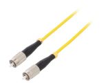 Fiber patch cord, FC/UPC, FC/UPC, simplex, OS2, yellow, QOLTEC, 1m